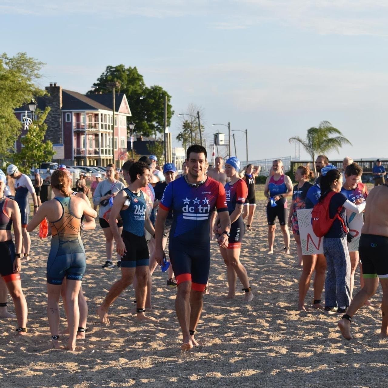 colonial beach triathlon 2024, before the swim